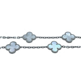 ヴァンクリーフ＆アーペル Van Cleef & Arpels ヴィンテージアルハンブラロングネックレス20P ホワイトゴールド 750 マザー オブ パール ジュエリー