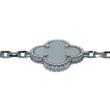 ヴァンクリーフ＆アーペル Van Cleef & Arpels ヴィンテージアルハンブラロングネックレス20P ホワイトゴールド 750 マザー オブ パール ジュエリー