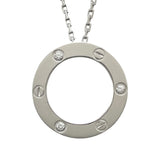 カルティエ Cartier ラブサークルネックレス3PD ホワイトゴールド 750 ジュエリー