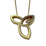 ハリーウィンストン HARRY WINSTON リリークラスターネックレス ゴールド Au750 ジュエリー