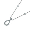 ハリーウィンストン HARRY WINSTON ループランドルチェーンネックレス プラチナ Pt950 ジュエリー
