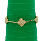ヴァンクリーフ＆アーペル Van Cleef & Arpels ヴィンテージアルハンブラブレスレット5モチーフ ゴールド Au750 ジュエリー