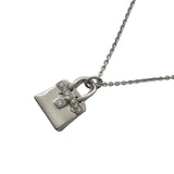 エルメス HERMES バーキンアミュレット ネックレス ホワイトゴールド Au750 ダイヤモンド ジュエリー
