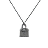エルメス HERMES バーキンアミュレット ネックレス ホワイトゴールド Au750 ダイヤモンド ジュエリー