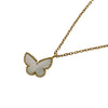 ヴァンクリーフ＆アーペル Van Cleef & Arpels スウィートアルハンブラパピヨンネックレス イエローゴールド Au750 マザーオブパール ジュエリー