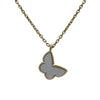 ヴァンクリーフ＆アーペル Van Cleef & Arpels スウィートアルハンブラパピヨンネックレス イエローゴールド Au750 マザーオブパール ジュエリー