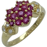 ポンテヴェキオ Ponte Vecchio ルビーリング イエローゴールド K18 ダイヤモンド ジュエリー