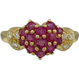 ポンテヴェキオ Ponte Vecchio ルビーリング イエローゴールド K18 ダイヤモンド ジュエリー