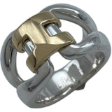 エルメス HERMES ヒストリーリング シルバー Ag925・Au750 ジュエリー