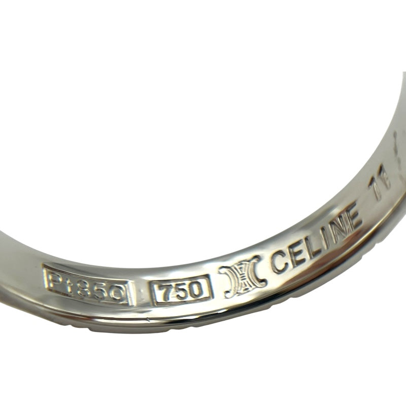 pt850k18セリーヌリング セリーヌ CELINE リング シルバー PT850 ジュエリー | 中古ブランド