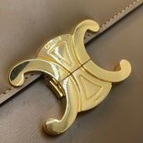 セリーヌ CELINE クラシックトリオンフミディアム 187363 ブラウン ゴールド金具 カーフ レディース ショルダーバッグ