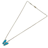 ヴァンクリーフ＆アーペル Van Cleef & Arpels ドゥパピヨンネックレス ゴールド Au750 ターコイズ ジュエリー