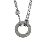 カルティエ Cartier ラブサークルネックレス ホワイトゴールド Au750 ダイヤモンド ジュエリー