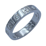 グッチ GUCCI アイコンリング ホワイトゴールド 750 ジュエリー