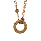 カルティエ Cartier ラブサークルネックレス ピンクゴールド Au750 ダイヤモンド ジュエリー