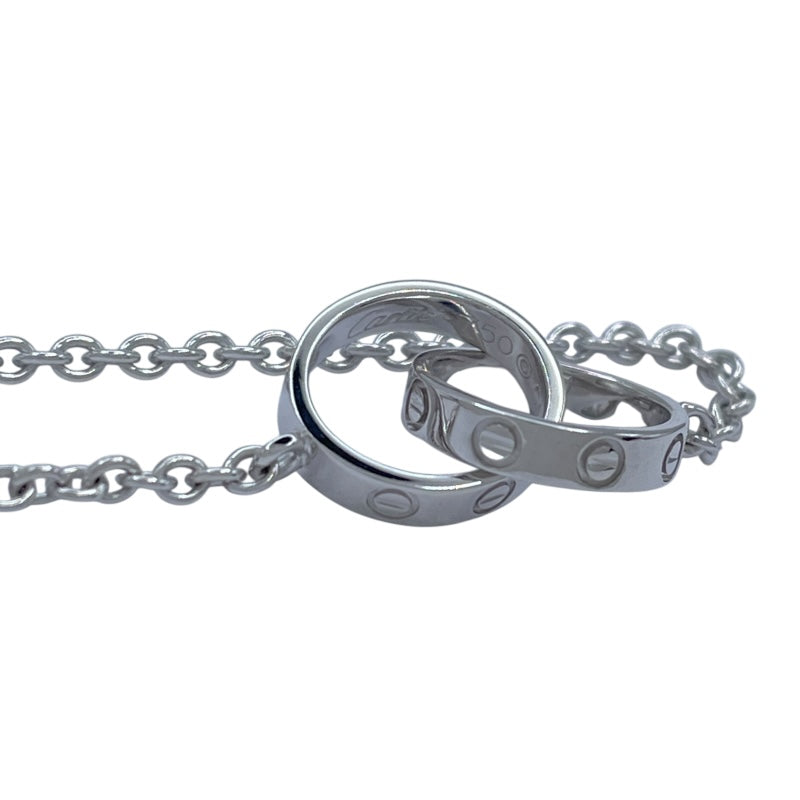 【美品】Cartier カルティエ ベビーラブ ネックレス ホワイトゴールド カルティエ Cartier ベビーラブネックレス ホワイトゴールド 750