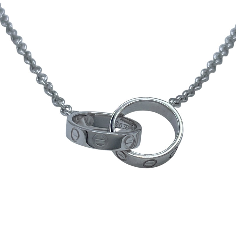 カルティエ 6Pダイヤ 750WG ベビーラブ チャーム ホワイトゴールド カルティエ Cartier ベビーラブネックレス ホワイトゴールド 750