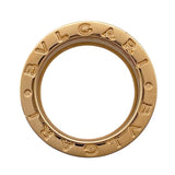 ブルガリ BVLGARI ビーゼロワンリング4バンド(M) ピンクゴールド Au750 ホワイトセラミック ジュエリー