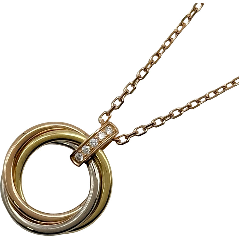 カルティエ Cartier トリニティネックレス ピンクゴールド 750