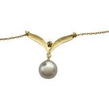 ミキモト MIKIMOTO ネックレス ゴールド K18/パール/ダイヤモンド ジュエリー