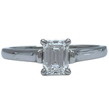 ティファニー TIFFANY＆CO エメラルドカットダイヤリング プラチナ Pt950/ダイヤモンド　 ダイヤモンド ジュエリー