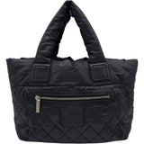 シャネル CHANEL ココ・コクーン トートバッグ PM A48610 27番台 ブラック ナイロン レディース トートバッグ
