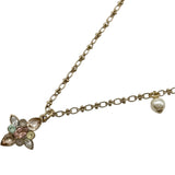シャネル CHANEL フラワーモチーフ ココマーク ロングネックレス ゴールド メタル/ストラス/パール アクセサリー