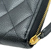 シャネル CHANEL クラシック ロング ジップ ウォレット AP0242 ブラック ゴールド金具 キャビアスキン レディース 長財布