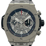 ウブロ HUBLOT ビッグバン ウニコ チタニウム 411.NX.1170.RX グレー チタン メンズ 腕時計