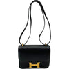 エルメス HERMES コンスタンス3 ミニ K刻 ブラック GD金具 シェーブル レディース ショルダーバッグ