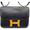 エルメス HERMES コンスタンス3 ミニ K刻 ブラック GD金具 シェーブル レディース ショルダーバッグ