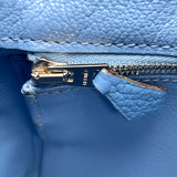 エルメス HERMES バーキン30 □R刻 ブルーパラダイス SV金具 トゴ レディース ハンドバッグ