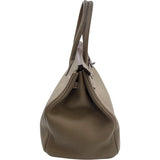 エルメス HERMES バーキン35 □P刻 エトゥープ SV金具 トゴ レディース ハンドバッグ