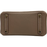 エルメス HERMES バーキン25 B刻 エトゥープ GD金具 トゴ レディース ハンドバッグ