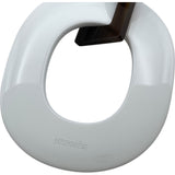 エルメス HERMES ネックレス ホワイト ライトブルー バッファローホーン・ラッカーウッド ジュエリー