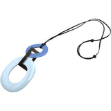 エルメス HERMES ネックレス ホワイト ライトブルー バッファローホーン・ラッカーウッド ジュエリー