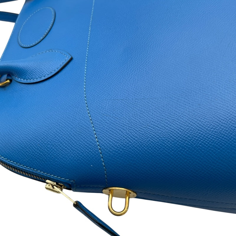 エルメス HERMES ボリード35 □D刻 ブルーフランス GD金具 クシュベル レディース ショルダーバッグ エルメス HERMES ボリード35 □D刻 ブルーフランス GD金具 クシュベル