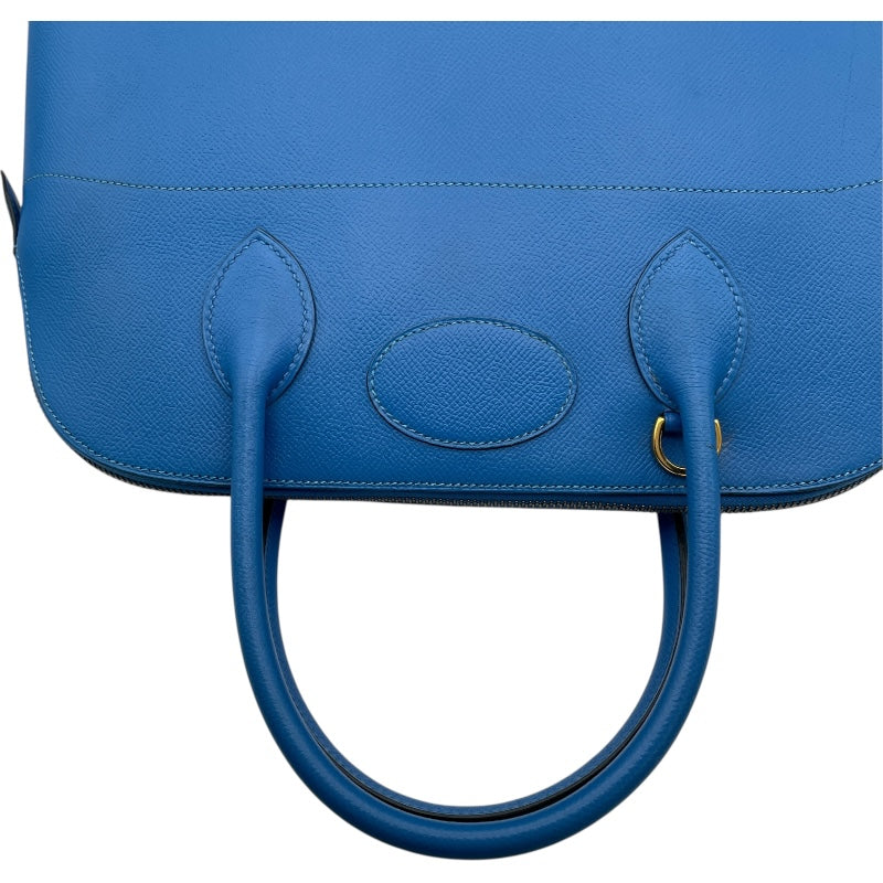 エルメス HERMES ボリード35 □D刻 ブルーフランス GD金具 クシュベル レディース ショルダーバッグ エルメス HERMES ボリード35 □D刻 ブルーフランス GD金具 クシュベル