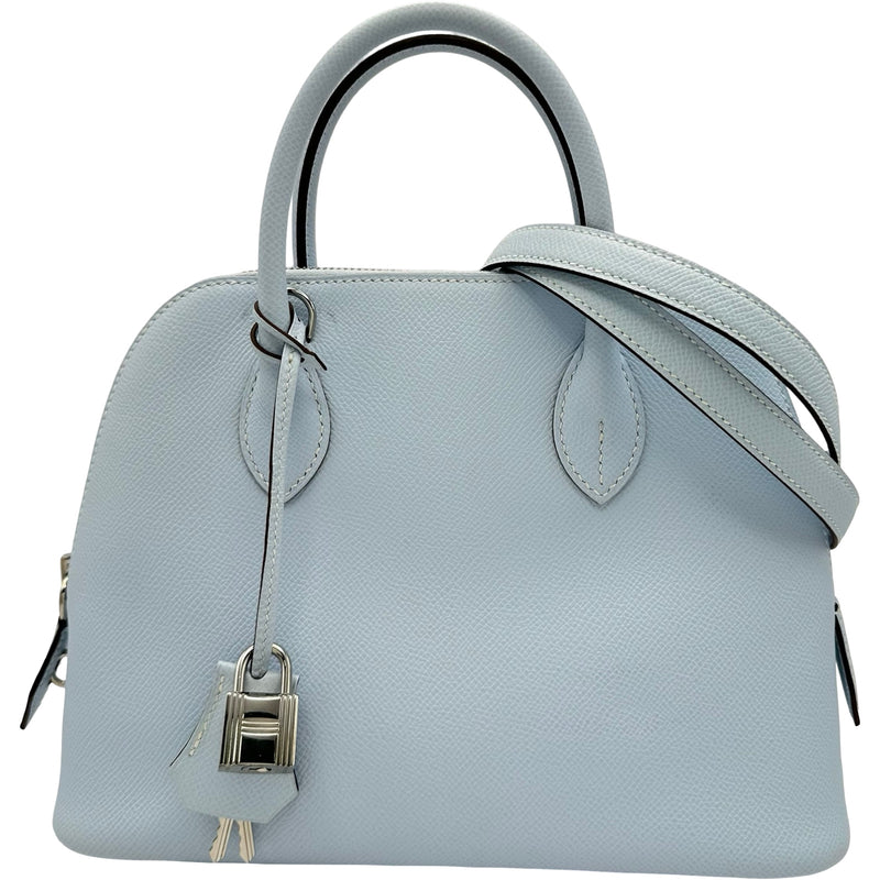 エルメス HERMES ボリード 1923 25 ヴェルソ Z刻印 ブルーブリュム