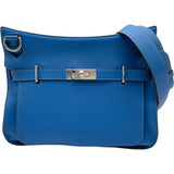 エルメス HERMES ジプシエール34 ▢O刻 ブルーイドラ SV金具 トリヨン レディース ショルダーバッグ