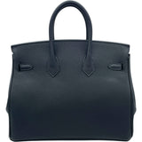 エルメス HERMES バーキン25 K刻 ブラック SV金具 トゴ レディース ハンドバッグ