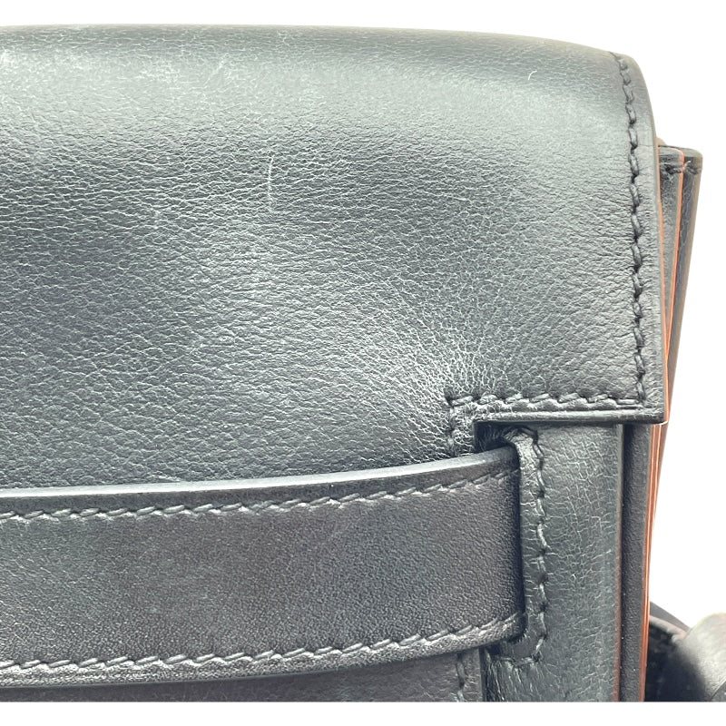 エルメス HERMES ケリーメッセンジャーPM B刻印 ブラック/SV金具 エヴァ―グレイン メンズ ショルダーバッグ エルメス HERMES ケリーメッセンジャーPM B刻印 ブラック/SV金具