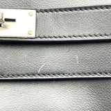 エルメス HERMES ケリーメッセンジャーPM B刻印 ブラック/SV金具 エヴァ―グレイン メンズ ショルダーバッグ