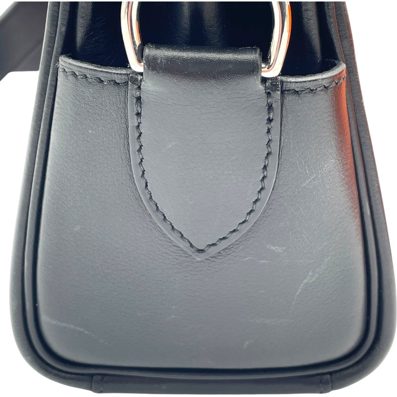 エルメス HERMES ケリーメッセンジャーPM B刻印 ブラック/SV金具