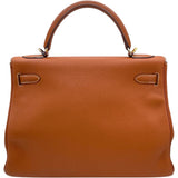 エルメス HERMES ケリー32 内縫い □H刻 エトリュスク GD金具 トリヨン レディース ショルダーバッグ