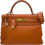 エルメス HERMES ケリー32 内縫い □H刻 エトリュスク GD金具 トリヨン レディース ショルダーバッグ