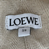 ロエベ LOEWE ロゴレザーパッチバケットハット K820HB1XA7 ブラウン コットン レディース その他ファッション雑貨
