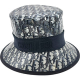 クリスチャン・ディオール Christian Dior オブリーク総柄バケットハット 14DFR923G170 ネイビー ポリウレタン樹脂 レディース その他ファッション雑貨