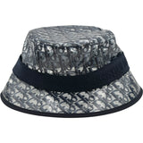 クリスチャン・ディオール Christian Dior オブリーク総柄バケットハット 14DFR923G170 ネイビー ポリウレタン樹脂 レディース その他ファッション雑貨