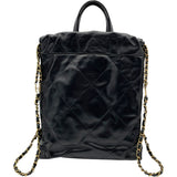 シャネル CHANEL CHANEL22 バックパック AS3859 ブラック GD金具 カーフ レディース ハンドバッグ